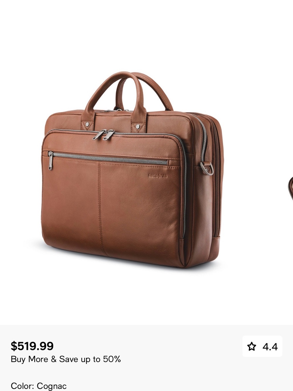 Samsonite Leather Toploader - Picture 9 of 9